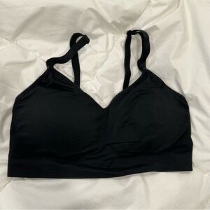 Seamless Black Nursing Bra